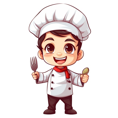 厨师小伙子卡通人物