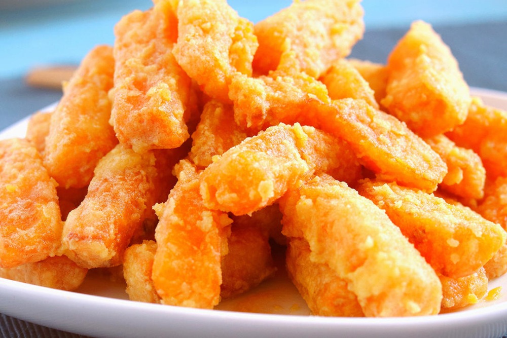 蛋黄焗南瓜￨小时候超级爱吃的做法