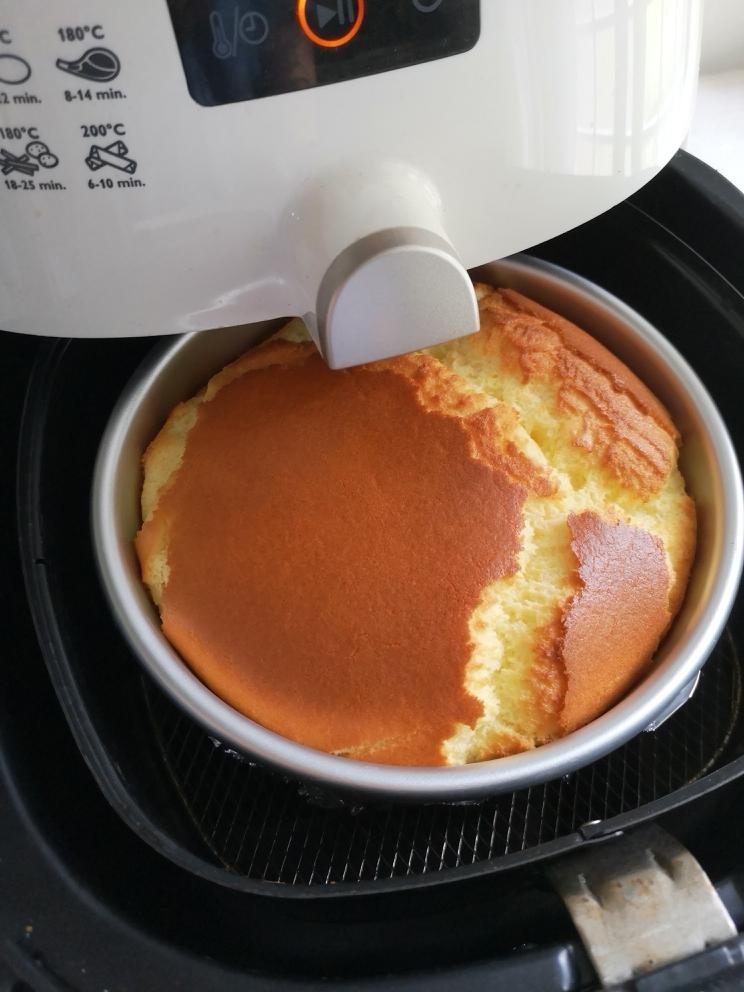 淡奶油蛋糕（空气炸锅版）的做法