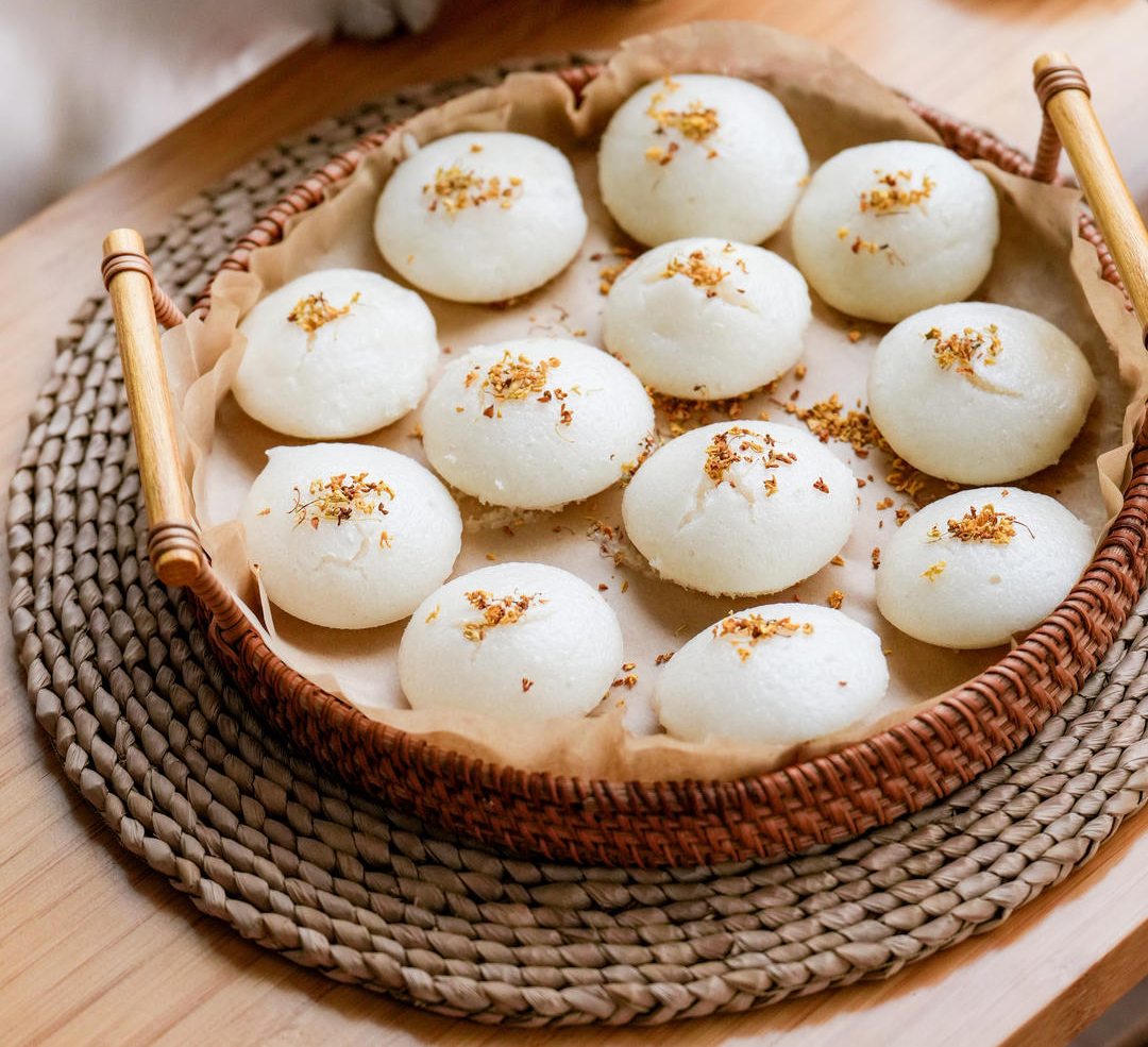 充满家乡味道的宁波桂花酒酿米馒头