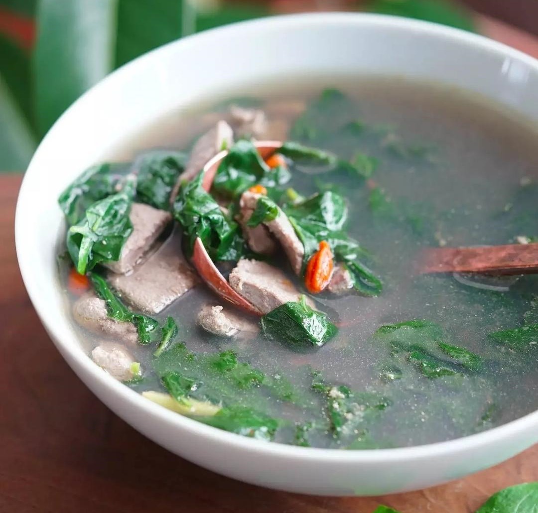 谷雨-枸杞叶猪肝汤：清肝毒&养肝血的做法