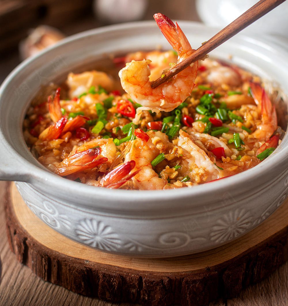 太鲜美！暖暖一锅｜蔬菜虾仁粉丝煲的做法