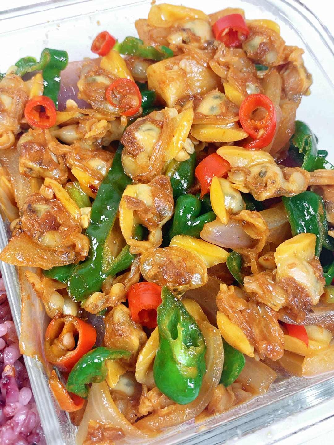 今日菜谱：爆炒蛤蜊肉