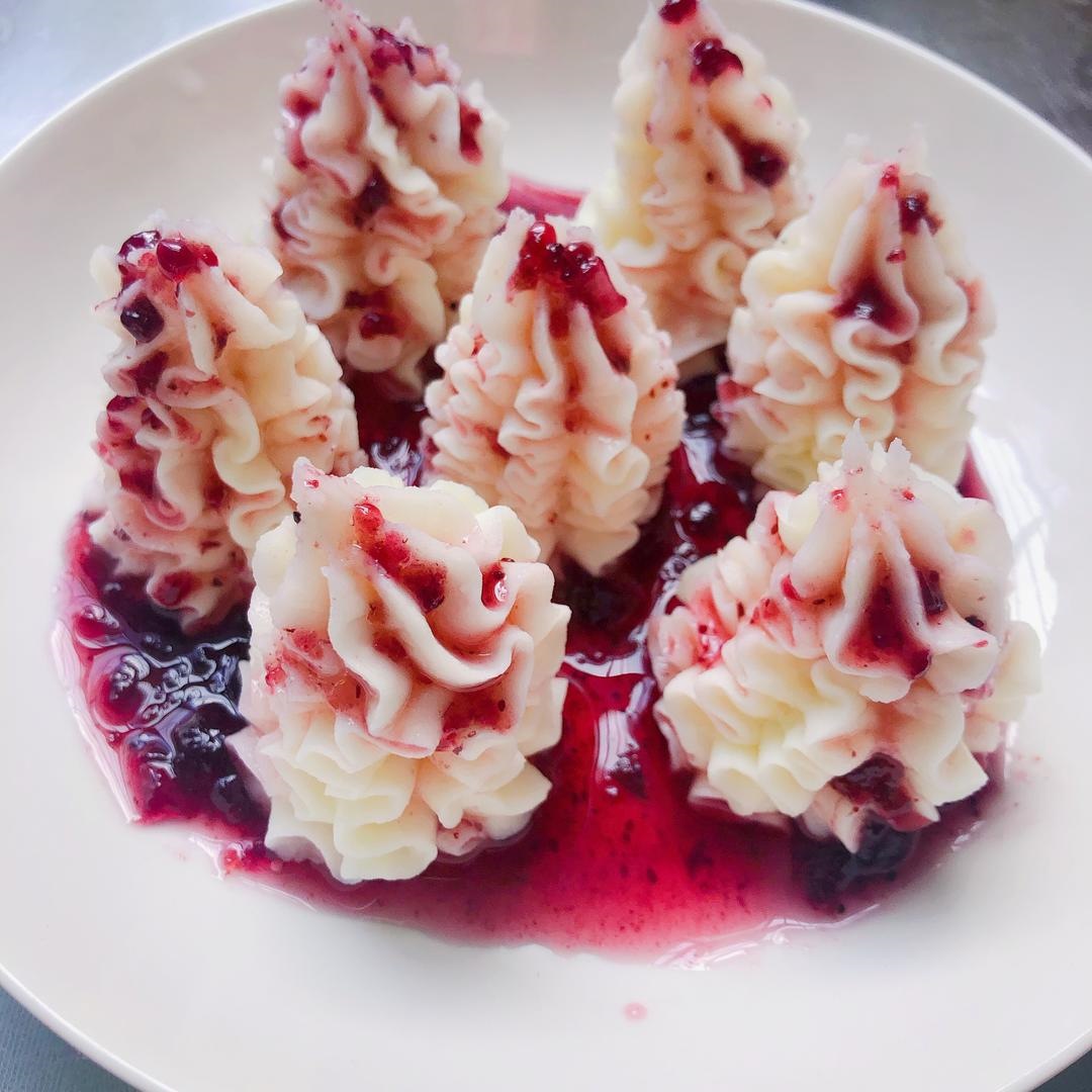 超级简单的蓝莓山药