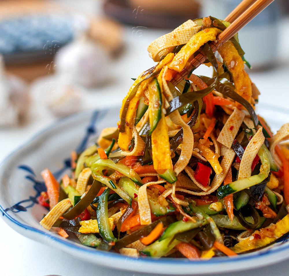 开胃爽口不长胖！天热晚上不想吃饭，试试这个大拌菜