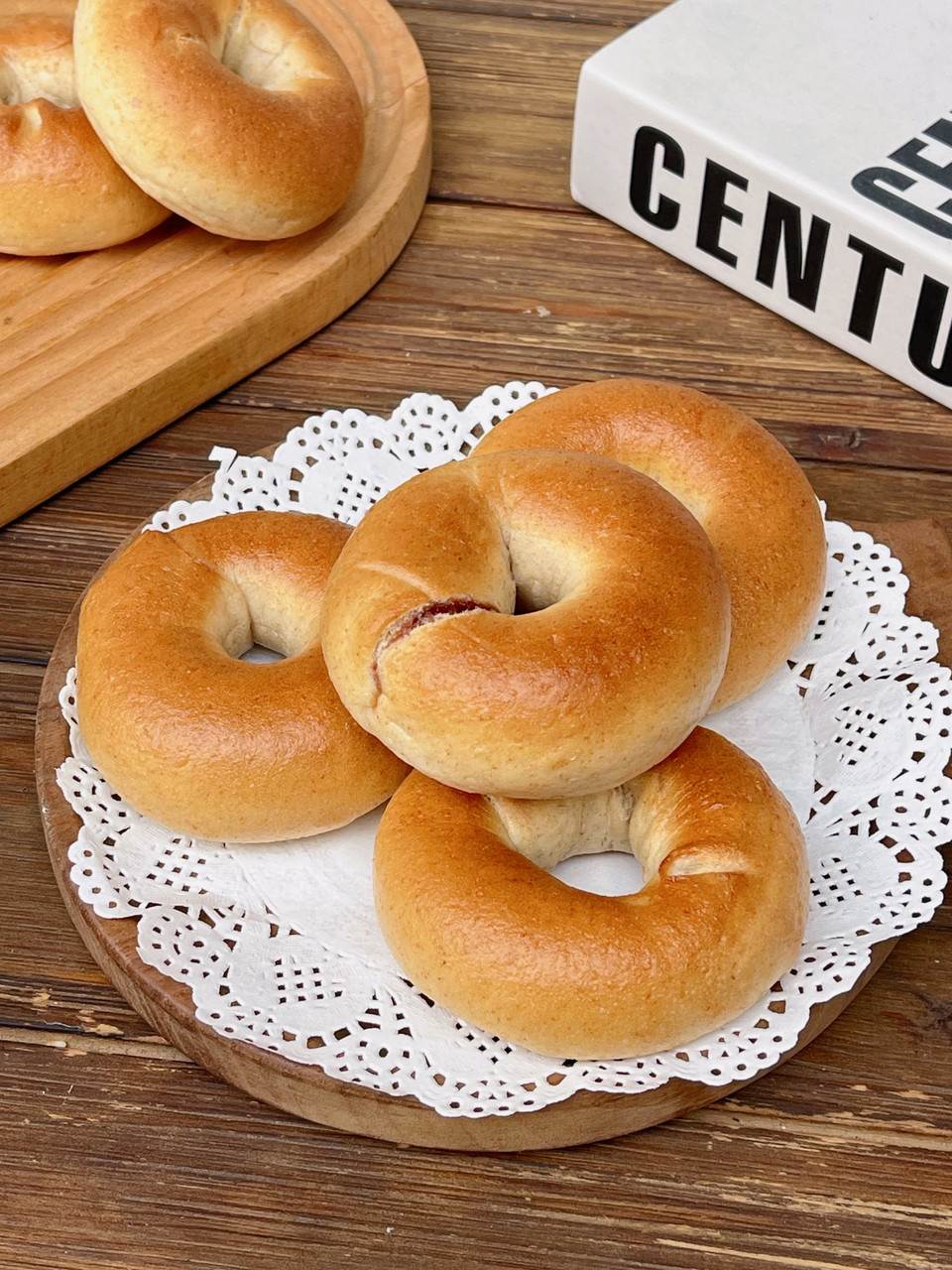 全麦玫瑰馅贝果！2小时搞定的快手面包