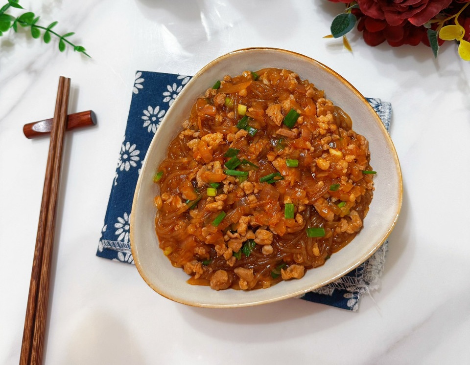 麻辣肉沫粉条的做法