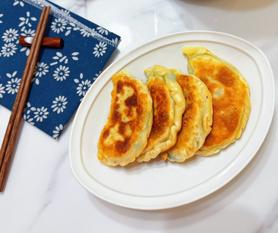 早餐&凉了都好吃的韭菜盒子