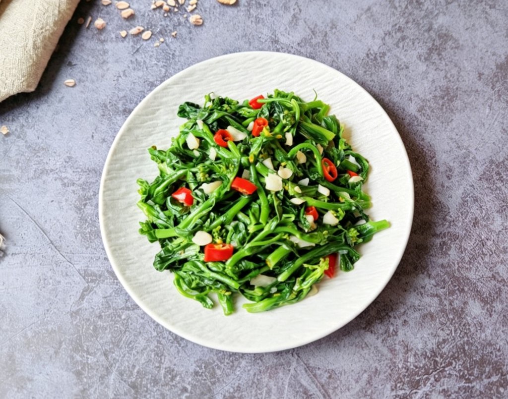 清炒油菜苔