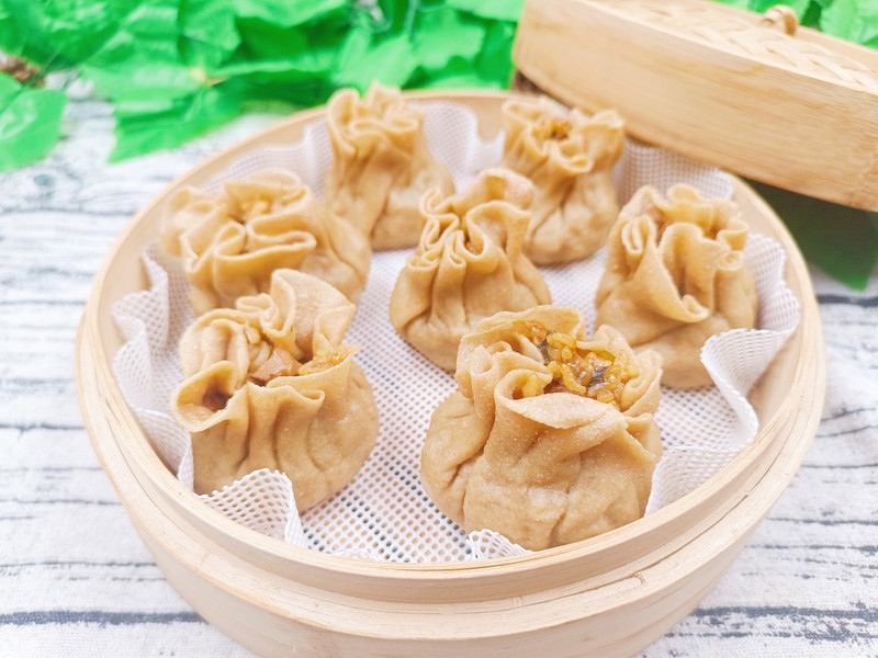 笋丁肉沫糯米全麦烧麦