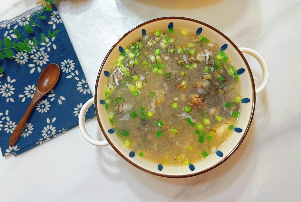 四宝汇聚～海鲜发菜羹